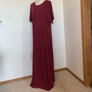 LuLaRoe Maria 3XL Burgundy w/ Slight Heathering